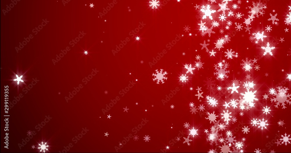 Christmas blue background with snowflakes - falling snow Christmas blue background with snowflakes - falling snow