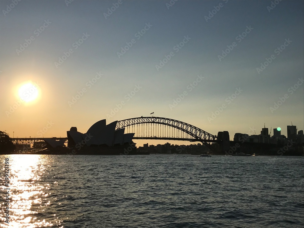 Naklejka premium 夕日