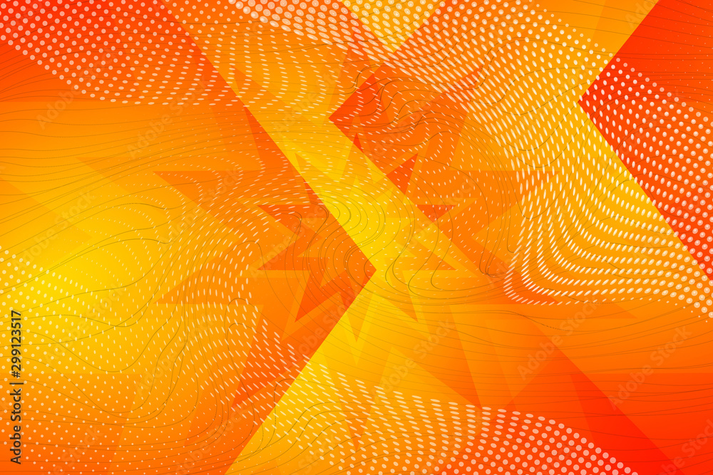 Fototapeta premium abstract, orange, yellow, illustration, wallpaper, light, red, design, color, sun, backgrounds, bright, graphic, wave, pattern, art, colorful, texture, hot, summer, lines, backdrop, decoration, space