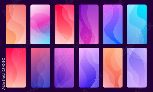 Fototapeta Naklejka Na Ścianę i Meble -  Trendy Abstract wallpapers for mobile phone displays