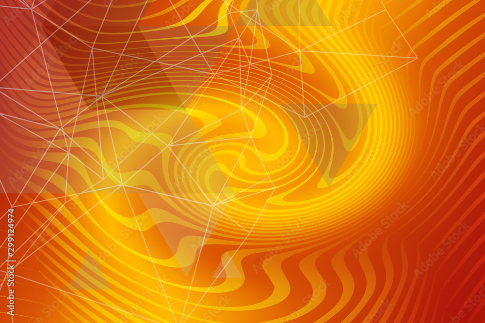 Fototapeta premium abstract, orange, yellow, light, wallpaper, design, color, bright, red, illustration, texture, art, pattern, colorful, backgrounds, graphic, blur, wave, sun, backdrop, decoration, concept, line