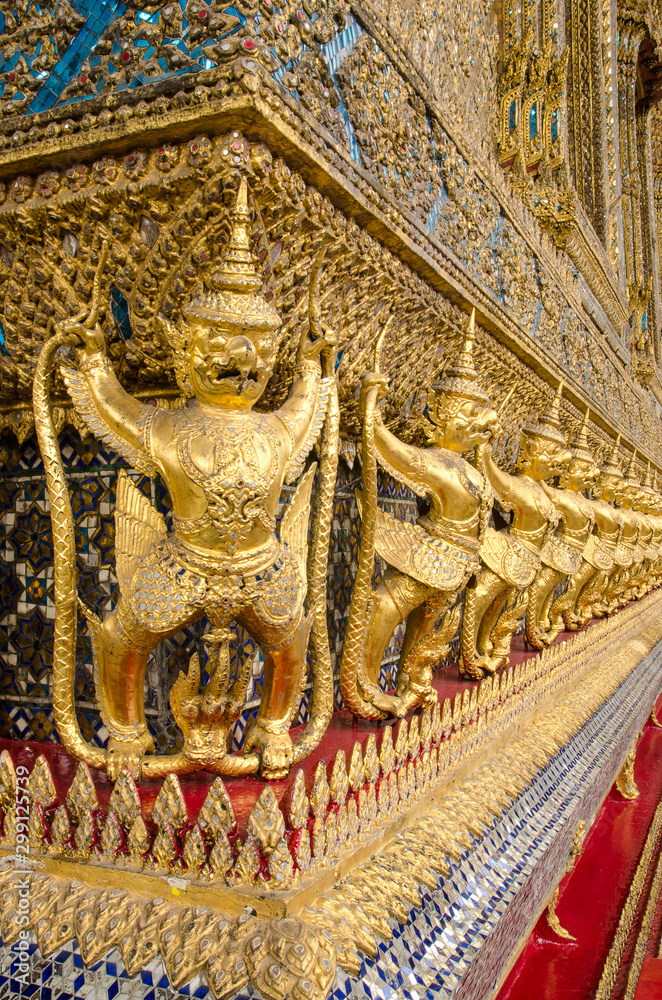 The Goden Garuda in Temple of The Emerald Buddha (Wat Phra Kaew), BANGKOK, THAILAND