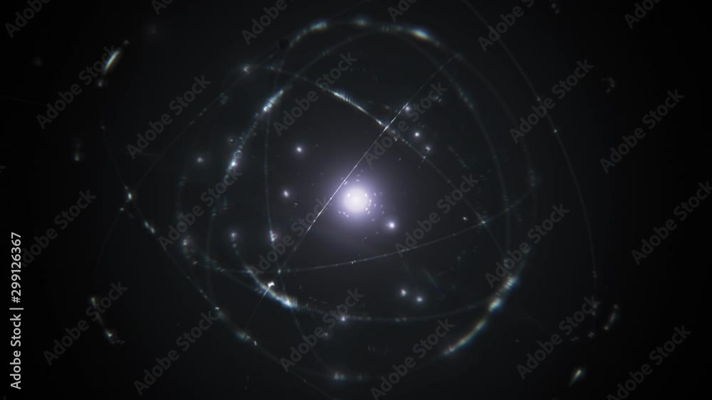 seamlessly looping white silver atom concept animation shining glowing proton neutron nucleus, visualization of atom space physics of centric gravity as idea of electrons orbiting as ordered particles seamlessly looping white silver atom concept animation shining glowing proton neutron nucleus, visualization of atom space physics of centric gravity as idea of electrons orbiting as ordered particles
