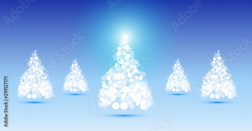 albero di natale, alberello, elegante, natale, fiocchi di neve,