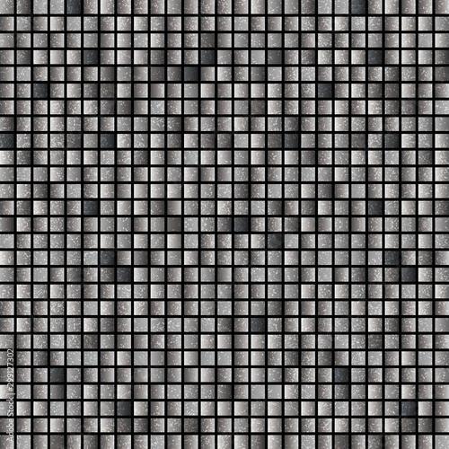 Mosaic background of silver glitter