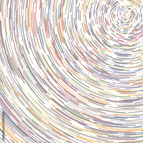 Colorful Universe Circular Distribution Computational Generative Art background illustration