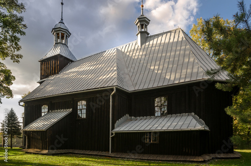 The wooden Church of St. Lawrence (Wawrzyniec) in Grojec, Poland. Built in the years 1765 - 1766.