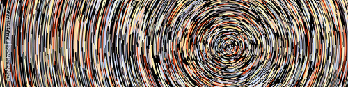 Colorful Universe Circular Distribution Computational Generative Art background illustration