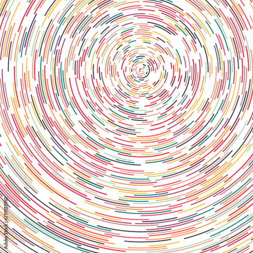 Colorful Universe Circular Distribution Computational Generative Art background illustration