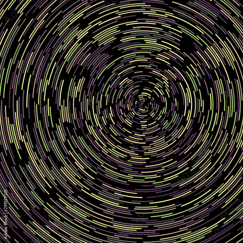 Colorful Universe Circular Distribution Computational Generative Art background illustration