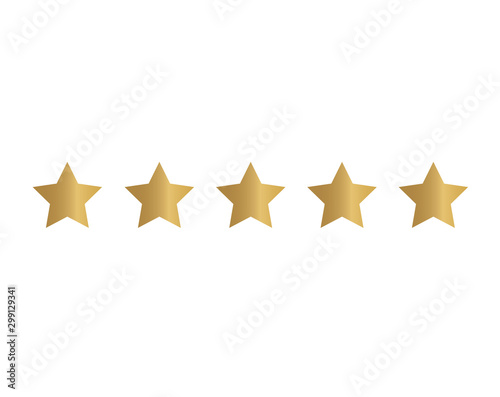 five star rating icon- vector illustration