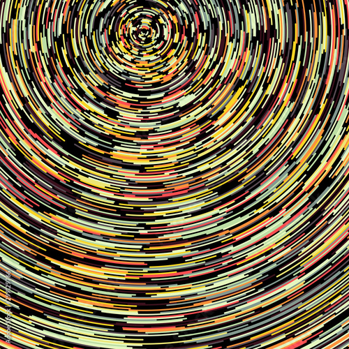 Colorful Universe Circular Distribution Computational Generative Art background illustration