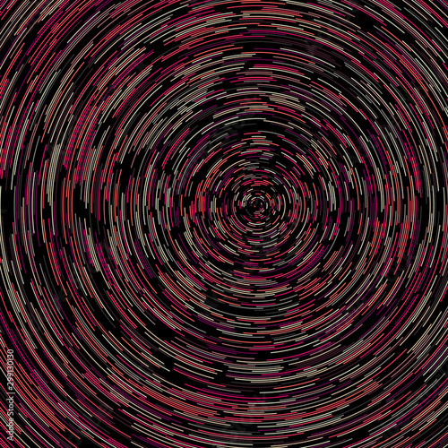 Colorful Universe Circular Distribution Computational Generative Art background illustration