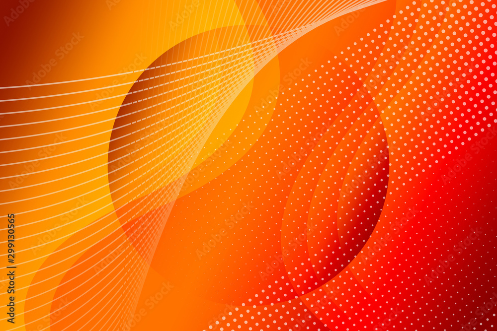 Fototapeta premium abstract, illustration, pattern, design, orange, wallpaper, light, yellow, blue, halftone, graphic, texture, color, art, green, backdrop, curve, digital, technology, lines, dots, colorful, backgrounds