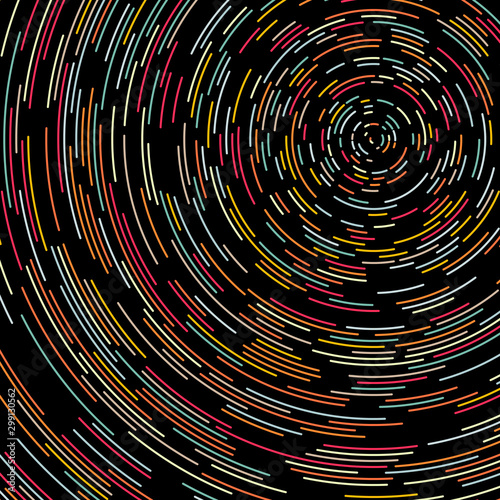 Colorful Universe Circular Distribution Computational Generative Art background illustration