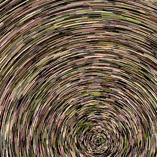 Colorful Universe Circular Distribution Computational Generative Art background illustration