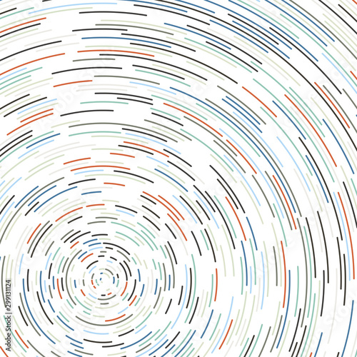 Colorful Universe Circular Distribution Computational Generative Art background illustration