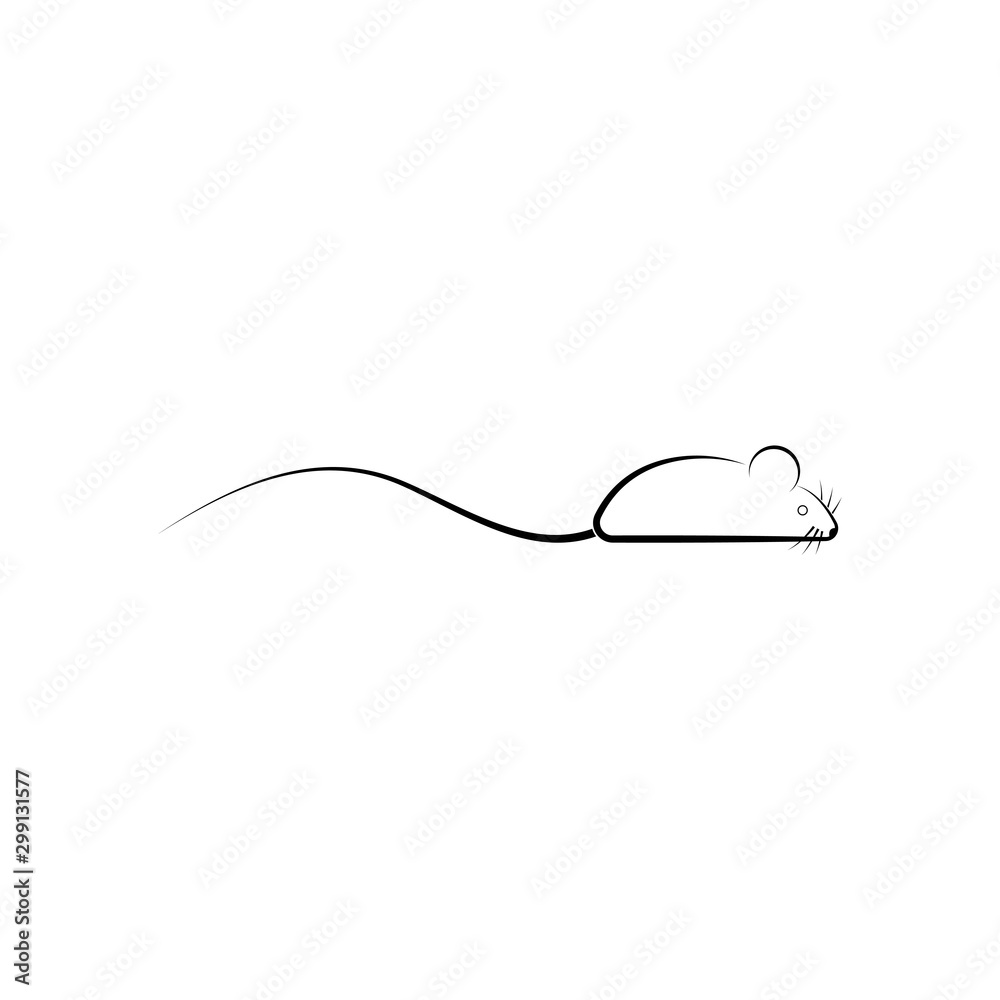 Fototapeta premium Mouse icon Vector illustration