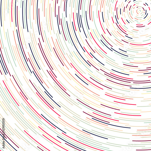 Colorful Universe Circular Distribution Computational Generative Art background illustration