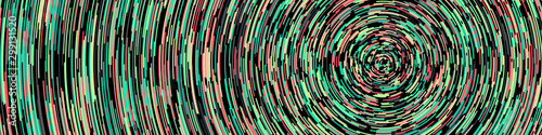 Colorful Universe Circular Distribution Computational Generative Art background illustration