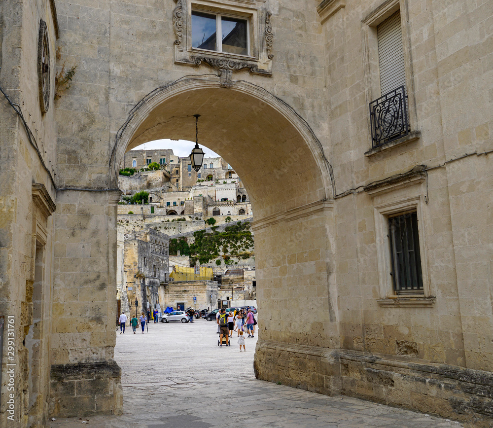 A look at the historical part of Matera, Italy.