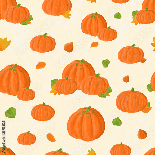 A Seamless Pumpkin Patch Pattern