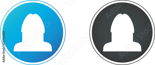User flat avatar icon, sign, profile people symbol.Social media avatar vector graphics flat icons.Set of hand drawn Avatar profile icon (or portrait icon), including male and female .
