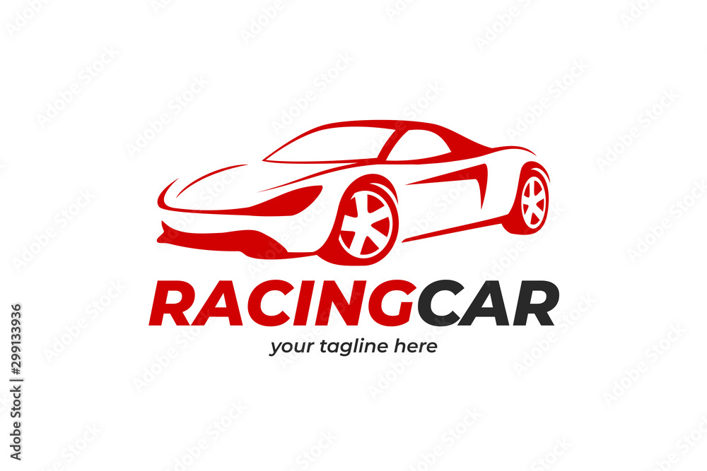 Fototapeta premium sport car logo design template vector