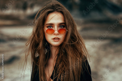 Portrait of young beautiful woman