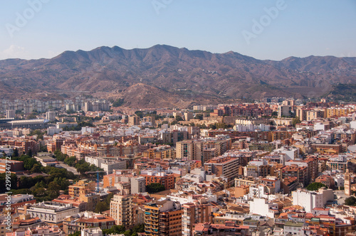 City near mountains. Malaga. Spain. © asyashu