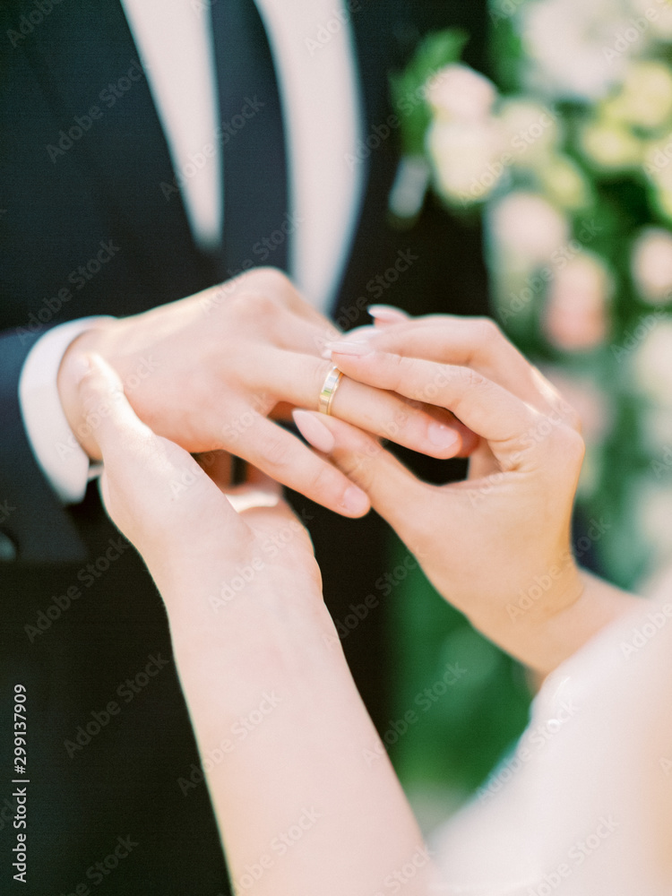 May this ring seal our lifelong bond. Wedding rings hands