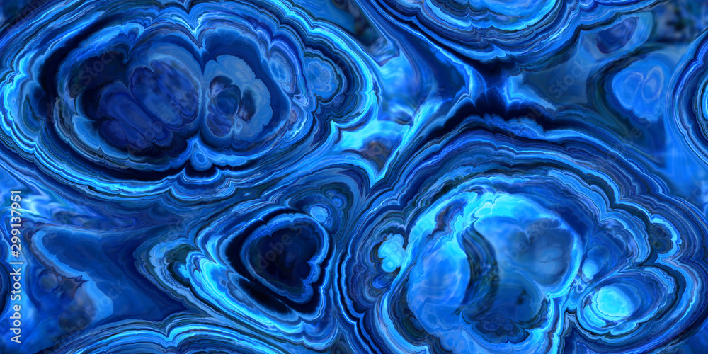 blue agate abstract seamless tile - obrazy, fototapety, plakaty 