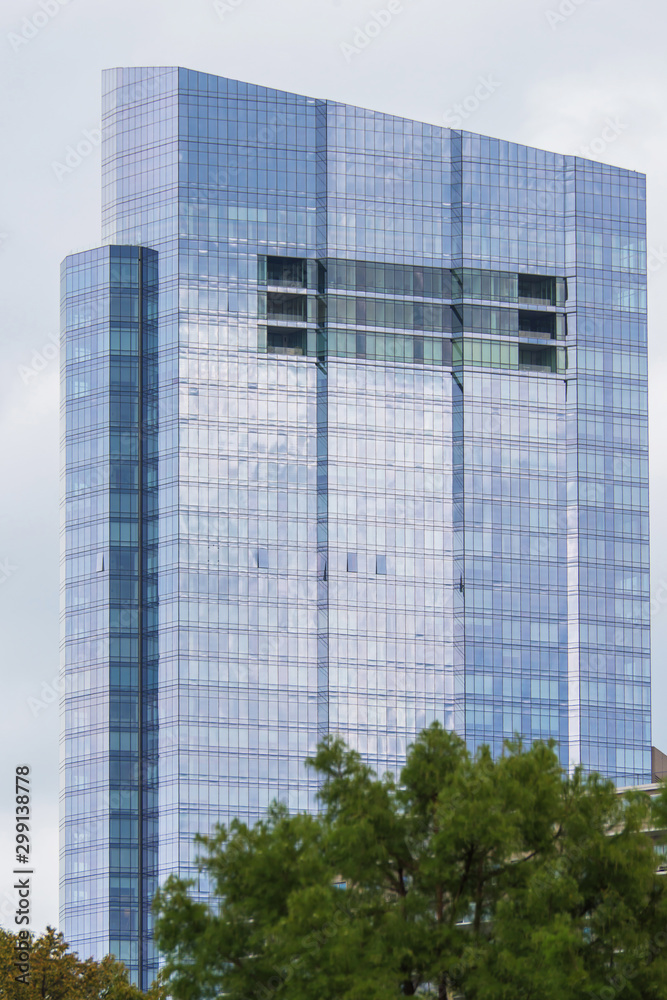 Millennium tower glass modern building in Boston