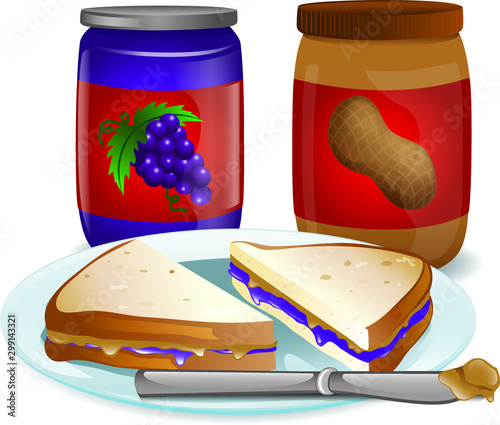 Panut Butter and Jelly Sandwich