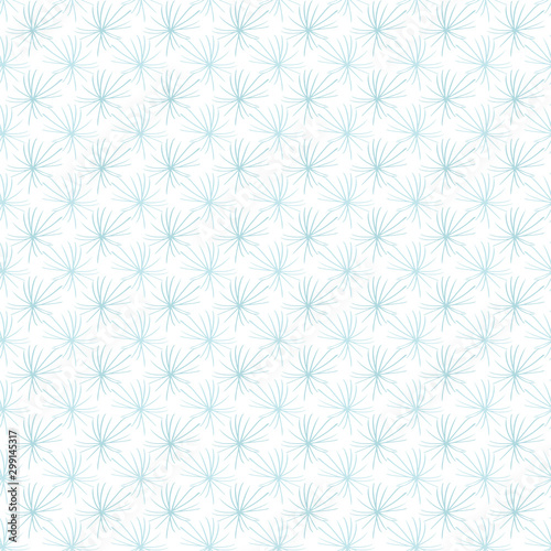 Fluffy snowflakes pattern. Winter printable design.