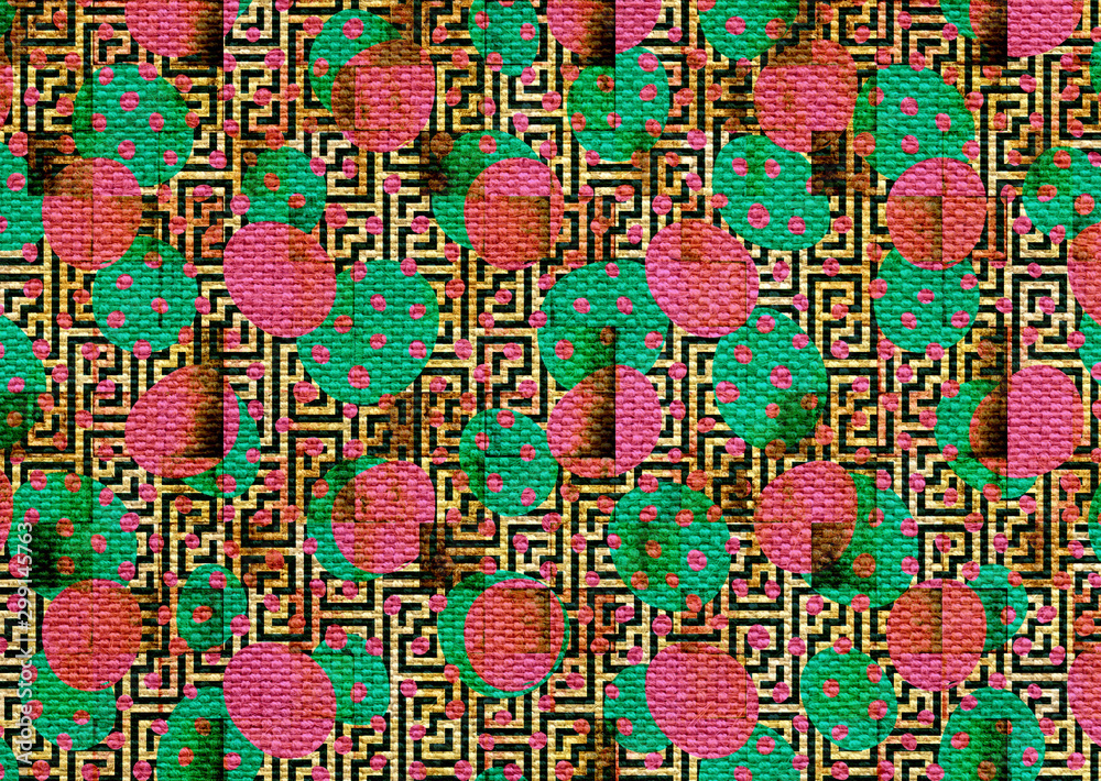 geometric pattern with dots geometric pattern with dots