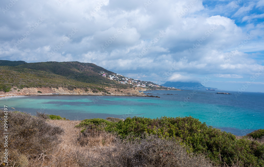 Path in the natural park of Algeciras with sea views