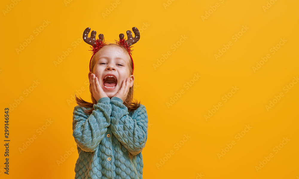 little girl on bright color background little girl on bright color background