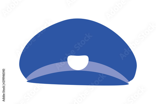 Isolated train driver hat vector design
