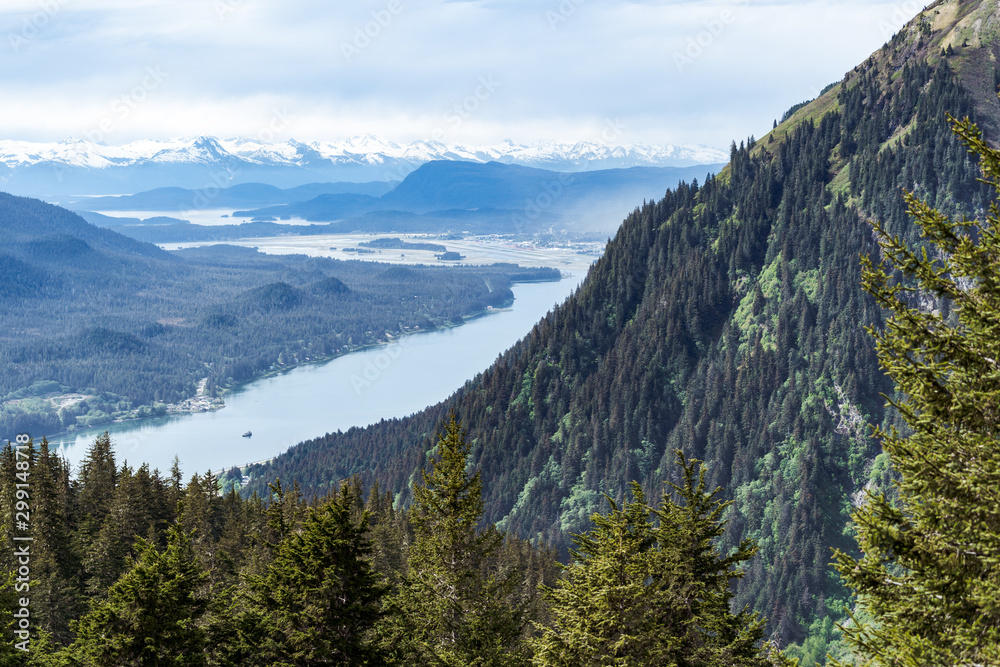 View from Mount Roberts in Juneau, Alaska View from Mount Roberts in Juneau, Alaska