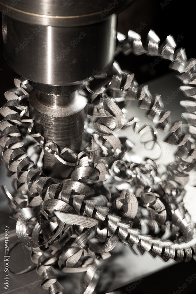 drilling holes in metal on industrial equipment Stock Photo Adobe Stock