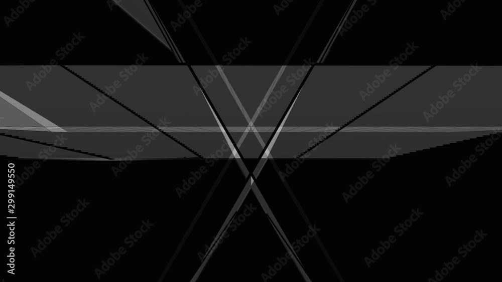 Abstract Background Glitching Triangular Tunnel Black And White 5