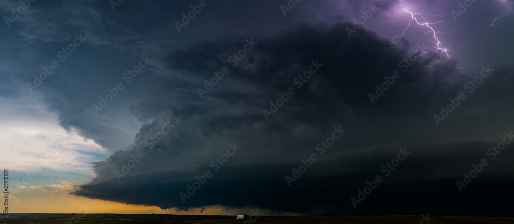 Fototapeta premium storm over highway