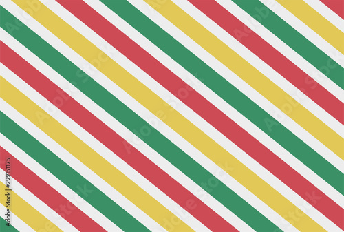 Fondo a rayas de color verde, rojo y amarillo.