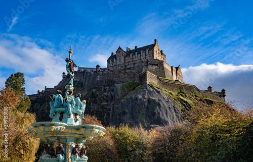 Edinburgh castle ,The Castle is a historic icon of the city  built on the Castle Rock in Edinburgh that is the capital city of Scotland. UK