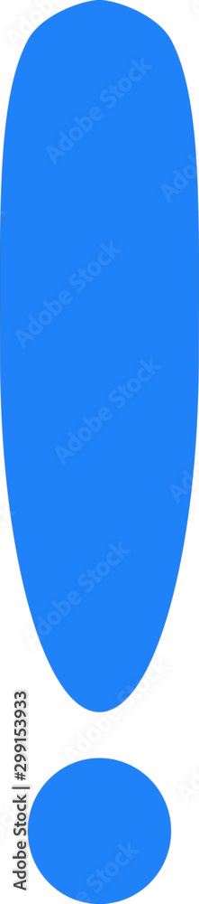Exclamation Point Blue Exclamation Point Blue