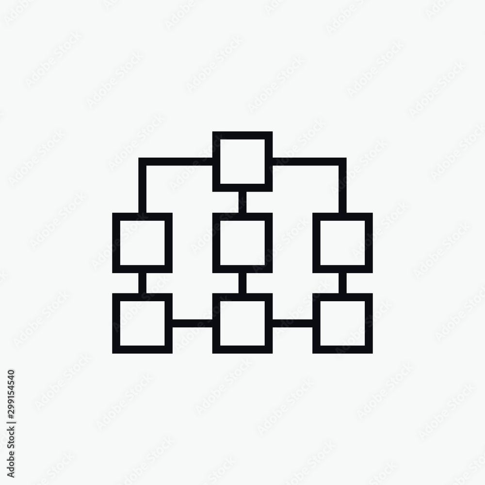 Scheme structure concept icon design isolated on white background. Vector illustration Scheme structure concept icon design isolated on white background. Vector illustration