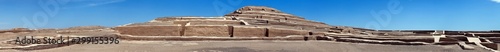 Nazca pyramid at Cahuachi archeological site in Peru