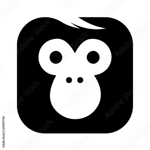 Monkey face icon.