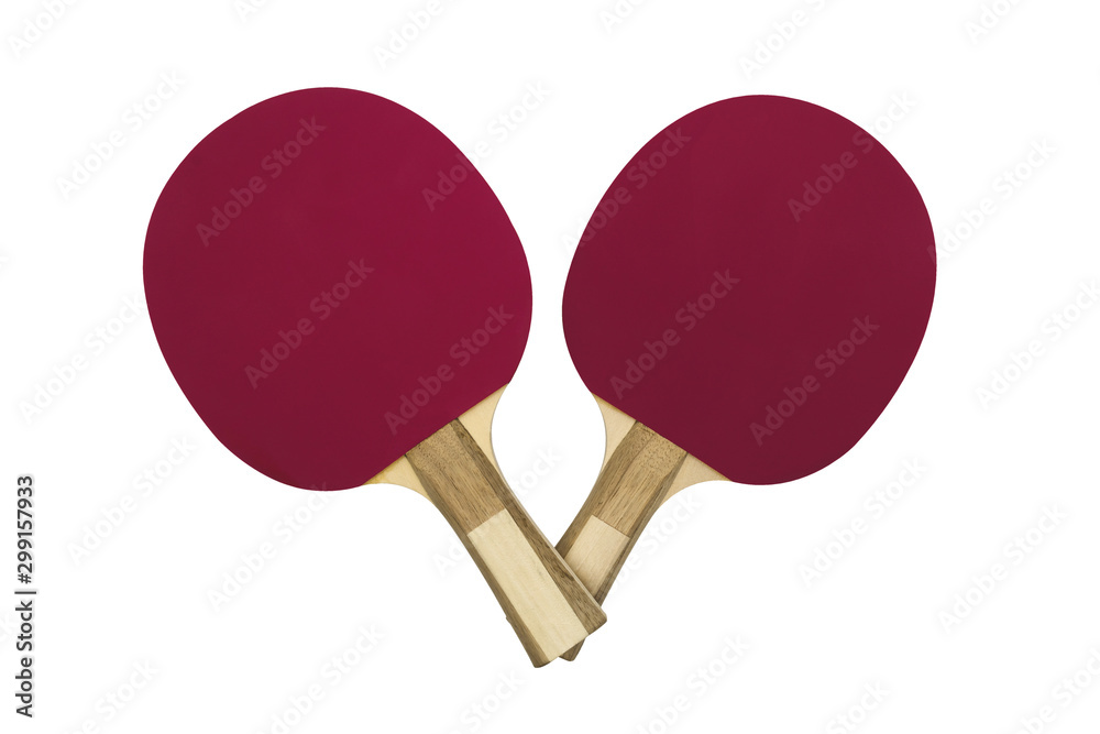 Purple table tennis rackets